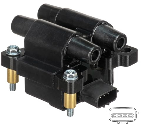 DELPHI GN10405-12B1 Zündspule 12V Kompatibel mit SUBARU FORESTER SG 22433AA500 22433AA580 GN10405