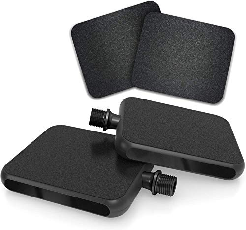 MOTOBICYCLES Reflex Urban Pedal + 2 Ersatz Griptape Pads - das ultimative City- und Tourenpedal für alle Schuharten - Innovative Citybike, E-Bike Flat Pedale