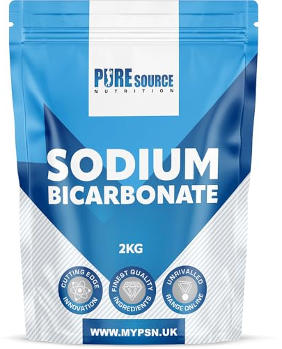 PSN Sodium Bicarbonate of Baking Soda Bicarb Vegan 100% Pure BP/USP Food Grade Fine Granular (2kg)