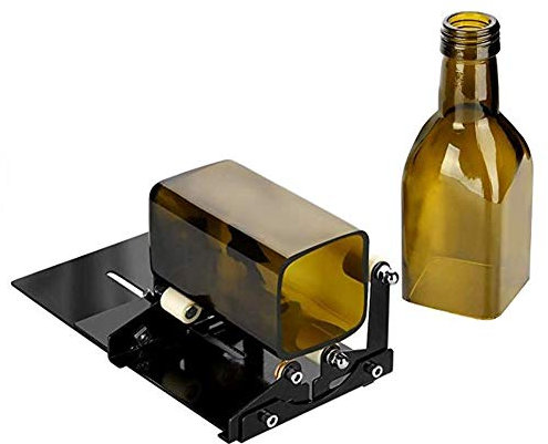 FTVOGUE Flaschenschneider DIY Maschine, Aktualisierte Flaschenschneider, Hochpräziser Glasflaschenschneider Einstellbar zum Schneiden von quadratischen runden Flaschen für Whiskyflaschen