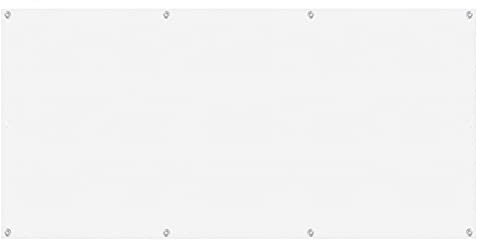 ERPENG Balkonverkleidung 0.8x7.5m UV-Schutz 100% Polyester Balkonsichtschutz mit Kabelbindern,HDPE-Kunststoff für Balkon, Gartenanlagen, Camping und Freizeit, Weiß