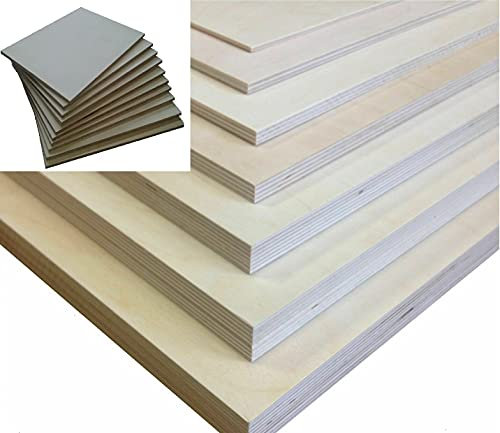 Sperrholz Birke Multiplex Sperrholzplatte Birkensperrholz Bastelholz plywood (8mm, 152 x 76 cm)