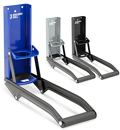 Builders Bull Can Crushers - 2-in-1 Can Crusher, Bottle Crusher - Bend-Resistant, Heavy Duty Can Crusher with Bottle Opener - Tin Can Crusher, Plastic Bottle Crusher for Recycling - BLUE | Wall Mounted Can Crusher, Manual Beer Can Crusher With Bottle Opener, Bend-Resistant 2-In-1 Tool For Cans And Plastic Bottles