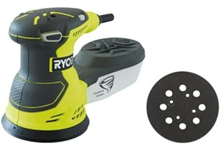 Pack RYOBI Ponceuse excentrique électrique ROS300-300W - 125mm - Plateau de ponçage - 125 mm - ROSP1A