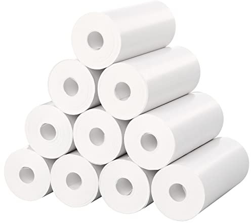 10 Rollen Kinder-Sofortbildkamera-Nachfülldruckpapier, 144 x 63 cm, Thermopapier, kompatibel mit den meisten Kinderkameras Sofortdruck/Mini-Druckern, 5,6 cm (2,2 Zoll), BPA-freies Fotopapier