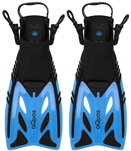 Aquos Kinder Flossen Pelican Taucherflossen verstellbar 27-31 32-37 mitwachsend