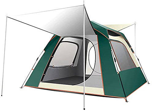 Campingzelt, 5–8 Personen, ultragroßes Kuppelkabinenzelt mit Veranda, Camping, Jurte, Zelte, Sonnenschutz, Überdachung, Eventzelt für Party, Garten, T