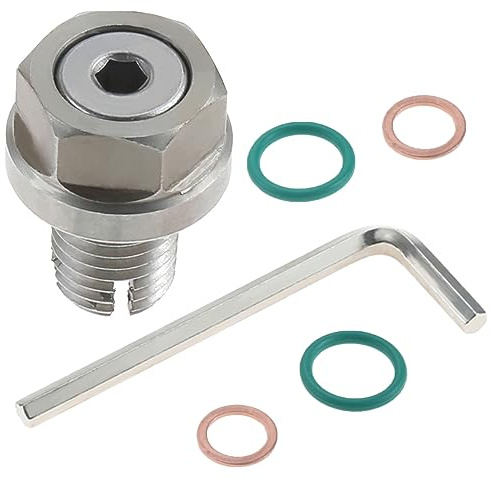 PETCHOR Ölablassschraube M14,1–1,5 x 15 mm, selbstschneidend, übergroß, Huckepack-Ölablassschraube, Gewinde-Reparatur-Set, mit O-Ring