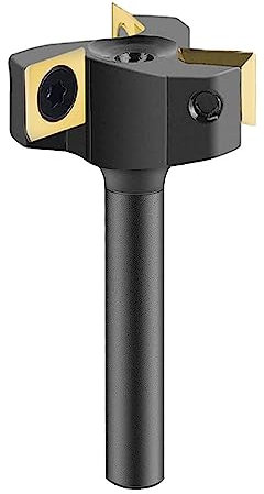 SpeTool Planfräser 8mm Schaft 35mm Durchmesser Flächenfräser VHM Wendeplatten 3 Flöten CNC Planfräser für Oberfräse mit ATS Beschichtung Abflachfräser Wendeplattenfräser für holz Schaftfräser