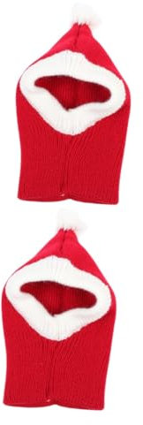Sosoport 2stücke Pet Headdress Für Kleine Hunde Und Katzen Winter Mütze Weihnachtliches Kostüm Zubehör Warm Und Bequem Für Weihnachten Und Partys s