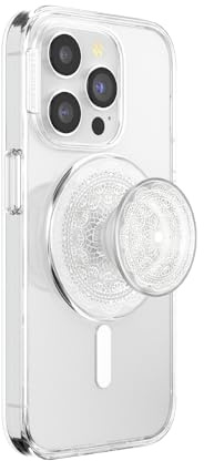PopSockets Phone Grip for MagSafe, Magnetic Holder, Phone Stand, Clear - Doily Life