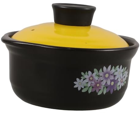 IMIKEYA Cazuela De Arcilla A La Antigua Usanza Olla De Cazuela De Arcilla Olla De Frijoles De Barro Para Estofado De Barro China a China a De Estufa De