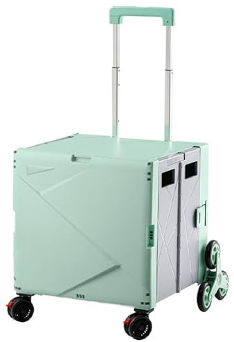Carrello multiuso portatile con ruote saliscale 70L carrello per viaggi shopping e uso ufficio