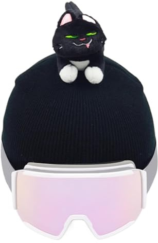Copertura Del Casco Snowboard, Cover Del Casco Da Sci Adulto | Copertura Del Casco Lavabile Con Design Del Gatto,Accessori Per Il Freddo Delle Ragazze Per Uomini, Donne, Ragazzi E Ragazze,
