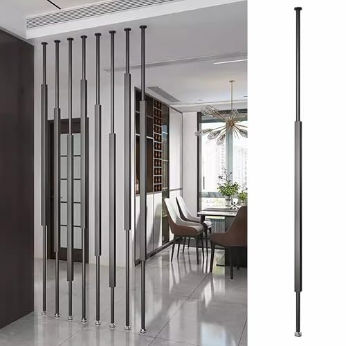 Modern s Post Raumteiler Säule für Zuhause, Büro, vom Boden bis zur Decke, 70 x 300 cm hoch, schwarz, kleine Raumdekoration, 1 Stück