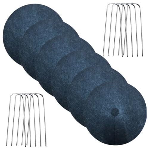 ifundom Weed Mat Floor Nail Control Fabric Grass Ground Cover for Garden Landscape Cover Stakes for Outdoor Use