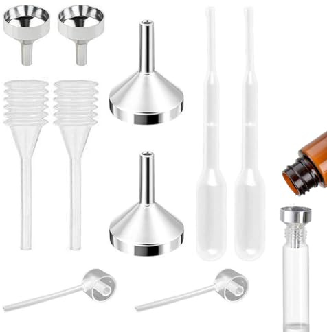 10 Pièces Mini Entonnoir,Petit Entonnoir,Entonnoir,Entonnoir Inox,Mini Entonnoir Pour Petit Flacon,Petit Entonnoir En Aluminium, Compte-Gouttes En Plastique,Distributeur En Plastique