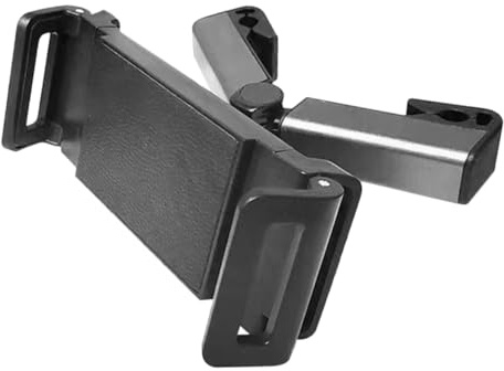 Homoyoyo Support Tablette Voiture Appuie Tête Rotatif Fixation Réglable Antidérapante pour Téléphone et Tablette Compatible Sièges Arrière Compact et Facile à Nettoyer