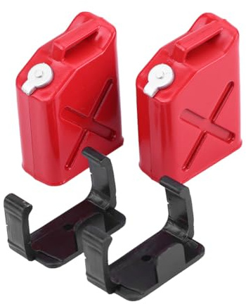 1 par de depósitos de combustible de simulación, accesorios RC para coches todoterreno tipo crawler a escala 1/10.