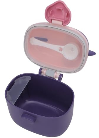 Hamwesh Dispenser per Formule per Bambini, Dispenser per Formule da Viaggio Portatile di Grande capacità con Materiale PP Sicuro, Contenitore Sigillato e Cucchiaio per attività all'aperto, Viaggi,