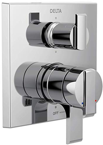 Delta Faucet Ara 17 Series 6-Setting Integrated Diverter Valve Trim Kit, Chrome Diverter Valve Trim Kit, Shower Trim Kit, Chrome T27967 (Valve Not Included)