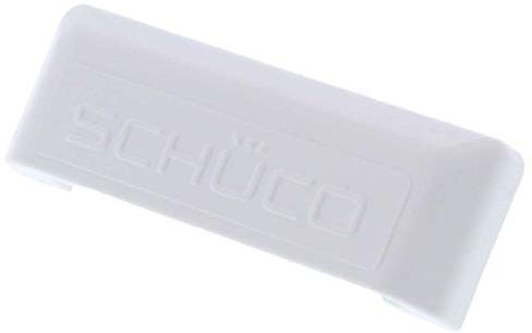 SCHÜCO - Abdeckkappen für Wasserschlitze, weiß, 25 Stück