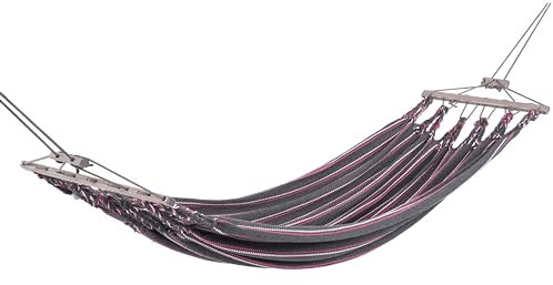 Chico Einzelhängematte 300x130cm Synthetik grau-rosa