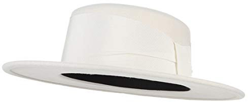EOZY Damen Hut Winter Herbst Filzhut Fedora Hut Wollfilzhut für Party Hochzeit Weiß