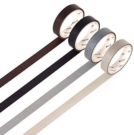 YUBBAEX Washi tape, scrapbook zubehör, naturfarben, zum Basteln, für Geschenkverpackungen, Scrapbooking, Typ 5