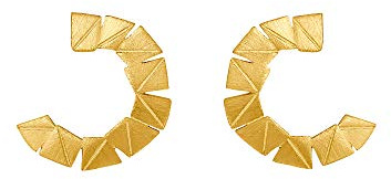 Heideman Ohrringe Partis Damen - aus hochwertigem Edelstahl - silber gold farbend gebürstet - Ohrstecker für Frauen