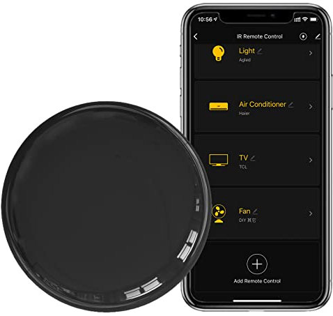 ANTELA WLAN Alexa IR Telecomando Universale a Infrarossi Smart Home, Hub All-in-One, APP o Controllo Vocale, Nero