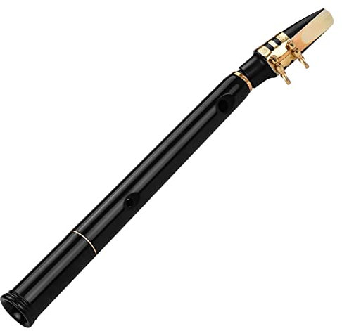 DZDZDZ Pocket Sax Mini Tragbares Saxophon wenig Saxophon Mini Sax mit Tragetasche Windinstrument Professionelles Saxophon (Color : Black)