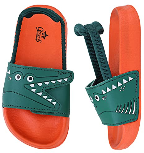 Dream QuanZhou Pantofole Estive Bambini Scarpe da Spiaggia Ragazzi Antiscivolo Leggere Infradito e Ciabatta e Piscina Morbido Gomma Pantofole da Bagno Interno da Esterno Sandali 26 Arancione