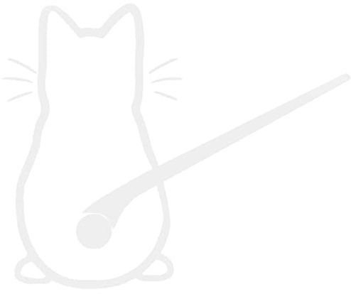 bopely Cartoon Cat Moving Tail Stickers Car Window Wiper Decals Car Styling for Car Rear Windshield