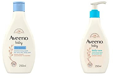 AVEENO Baby Dermexa Moisturising Wash 250 ml & AVEENO Baby Daily Care Moisturising Lotion 250 ml