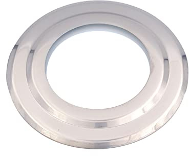 TYGERIX Rosette Rohrabdeckung aus Edelstahl für 100 mm Rohre | Rosette Wandlochabdeckung Rauchrohr für Holzöfen oder Pellets und Kessel | hohe Hitzebeständigkeit | Mehr Dicke | Top