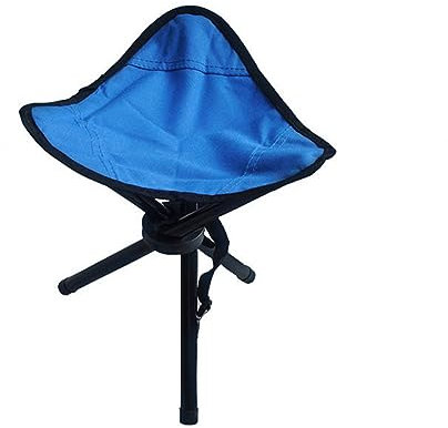 EvAnem Klappbarer Campinghocker, Dreibein-Slacker-Stuhl Mit Stativ, Leichte, Kompakte Sitze Für Erwachsene, Outdoor-Sport, Wandern, Rucksackreisen, Angeln, Picknick, Reisen,C