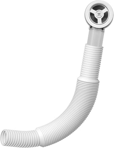 ANBOO Round Overflow Pipes, Wash Basin Overflow Head, Sink Overflow Head with 200-600mm Overflow Tube for Sink