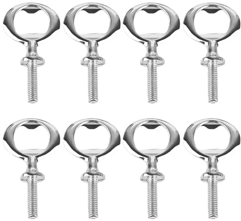 TOATELU Flaschenöffner Satz: 8 Stücke Edelstahl Gewinde Flaschenöffner, DIY Metall Bieröffner, Wandflaschenöffner für Startseite Kneipe Outdoor