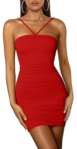 Vestito Sexy Donna Estivo Tubino Corto Elegante da Sera Nero AM010-L