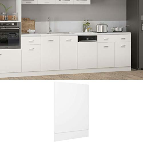 LAPOOH Pannello Lavastoviglie Bianco 45x3x67 cm Legno Multistrato,Mobili,Armadietti e portaoggetti,Pensili da cucina-802554