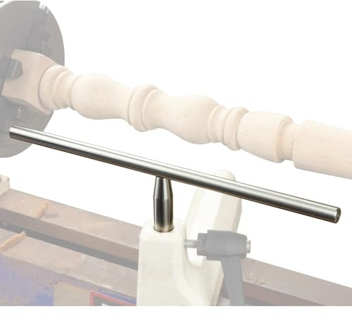 DEEFIINE 12 Inch Stainless Steel Lathe Tool Rest with 0.98 Inch Post, Wood Lathe Turning Tool Rest for Woodworking