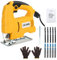 Stichsäge, 900W Max Holz Schnitttiefe 65mm, 3000RPM Elektrische Stichsäge, 10 Blätter, Fasenschneiden: -45 °bis 45°