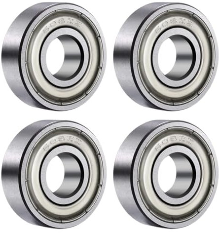 Confezione da 4 cuscinetti 608 ZZ, cuscinetti a sfera, cuscinetti a sfera per skateboard, adatti per skateboard in linea e pattini a rotelle