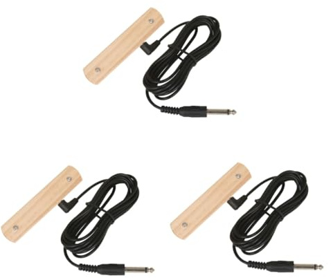 Toyvian 3stücke Holz-schallloch-pickup Für Akustik Und Klassikgitarren Sowie Ukulelen Einfache Installation Ohne Bohren Klarer Langlebige Holzmaterialien Benutzerfreundliche
