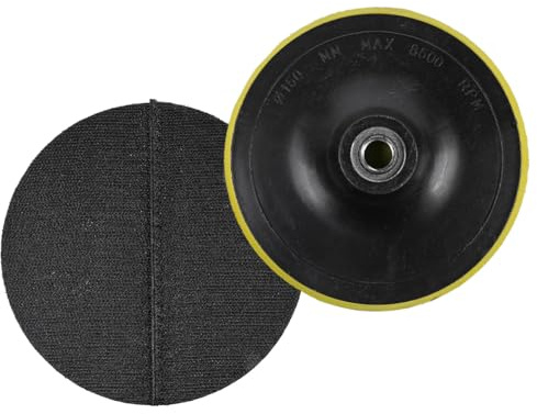 VOANZO Stück 6 Zoll 150 mm Klett-Stützteller M14-Gewinde, Schleif-Stützteller Polierteller Schwingschleifer Polierer-Stützteller