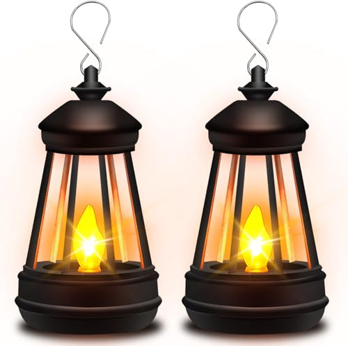 Mini Solar Lantern Lights Replacement for Outdoor Statue, Small Hanging Lantern Replacement, Waterproof Solar Lights Decorative Garden Decor, Warm White