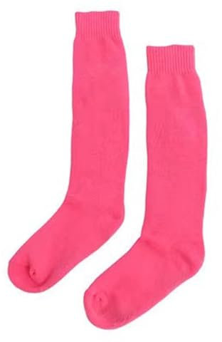 LYXXJRYBHD 2 Paar Fechtsocken, Fechtsocken Aus Verdickter Baumwolle, Schützende Lange Sportsocken für Degen, Säbel, Florett, Unisex(Pink,Small)