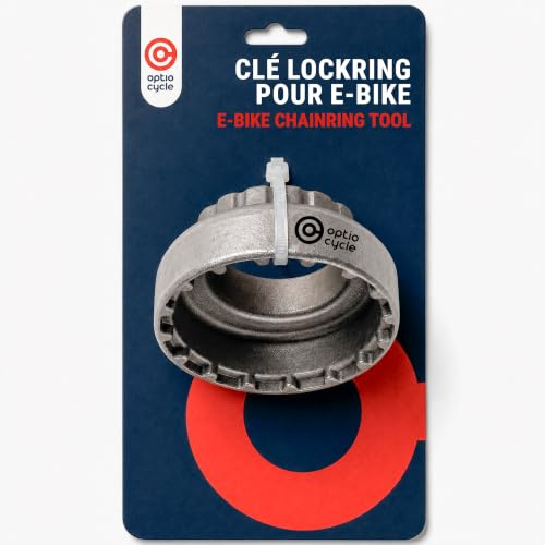 Optio Cycle Tretlager Werkzeug – Shimano Centerlock Werkzeug für E-Bike Kettenblatt | Passend für Shimano | Hochwertiges Werkzeug für präzise Montage & Demontage