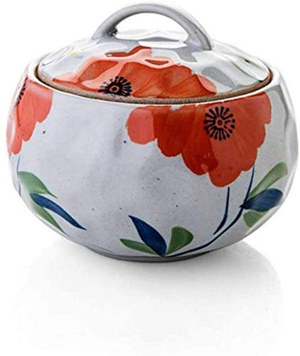 JHHNCVBC Mini casseruola in Ceramica, pentola in Ceramica con Coperchio, recipiente in Terracotta Resistente al Calore, pentola per stufati in Argilla Sana